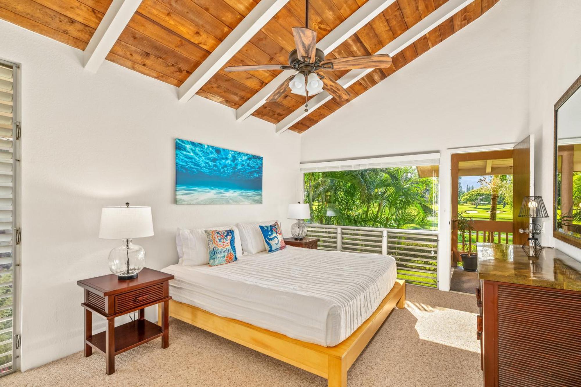 Beautiful Airy 1 Bedroom With Loft Golf Course View Pool Hot Tub 209a * Princeville